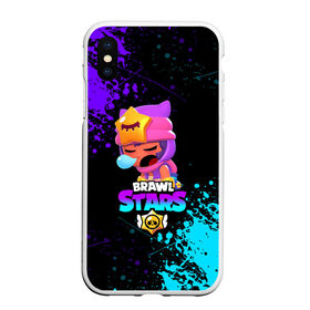 Чехол для iPhone XS Max матовый с принтом BRAWL STARS SANDY в Петрозаводске, Силикон | Область печати: задняя сторона чехла, без боковых панелей | 8 bit | 8 бит | bibi | brawl stars | crow | el brown | leon | leon shark | max | mr.p | sally leon | sandy | shark | stars | tara | virus | werewolf | акула | биби | вирус | ворон | леон | оборотень | пингвин