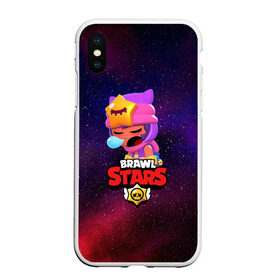 Чехол для iPhone XS Max матовый с принтом BRAWL STARS SANDY в Петрозаводске, Силикон | Область печати: задняя сторона чехла, без боковых панелей | 8 bit | 8 бит | bibi | brawl stars | crow | el brown | leon | leon shark | max | mr.p | sally leon | sandy | shark | stars | tara | virus | werewolf | акула | биби | вирус | ворон | леон | оборотень | пингвин