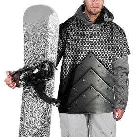 Накидка на куртку 3D с принтом Броня металлическая в Петрозаводске, 100% полиэстер |  | Тематика изображения на принте: абстракция | броня | геометрия | железо | кольчуга | конус | круги | линии | металл | полосы | сетка | сталь | текстура | треугольник