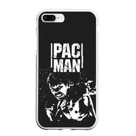 Чехол для iPhone 7Plus/8 Plus матовый с принтом Pac Man в Петрозаводске, Силикон | Область печати: задняя сторона чехла, без боковых панелей | manny pacquiao | pac man | pacquiao | бокс | мэнни пакьяо | пакьяо