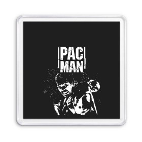 Магнит 55*55 с принтом Pac Man в Петрозаводске, Пластик | Размер: 65*65 мм; Размер печати: 55*55 мм | manny pacquiao | pac man | pacquiao | бокс | мэнни пакьяо | пакьяо