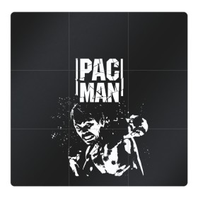 Магнитный плакат 3Х3 с принтом Pac Man в Петрозаводске, Полимерный материал с магнитным слоем | 9 деталей размером 9*9 см | manny pacquiao | pac man | pacquiao | бокс | мэнни пакьяо | пакьяо