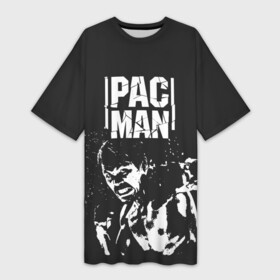 Платье-футболка 3D с принтом Pac Man в Петрозаводске,  |  | manny pacquiao | pac man | pacquiao | бокс | мэнни пакьяо | пакьяо