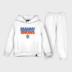 Детский костюм хлопок Oversize с принтом Manny Knows в Петрозаводске,  |  | manny pacquiao | pac man | pacquiao | бокс | мэнни пакьяо | пакьяо