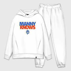 Мужской костюм хлопок OVERSIZE с принтом Manny Knows в Петрозаводске,  |  | manny pacquiao | pac man | pacquiao | бокс | мэнни пакьяо | пакьяо