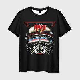 Мужская футболка 3D с принтом Ария в Петрозаводске, 100% полиэфир | прямой крой, круглый вырез горловины, длина до линии бедер | aria | rock | russian rock | ария | герой асфальта | дубинин | кипелов | маврин | рок | русский рок | холстинин