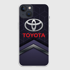 Чехол для iPhone 13 с принтом TOYOTA | ТОЁТА в Петрозаводске,  |  | auto | sport | toyota | авто | автомобиль | автомобильные | бренд | марка | машины | спорт | тойота