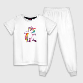 Детская пижама хлопок с принтом Единорог алкоголик в Петрозаводске, 100% хлопок |  брюки и футболка прямого кроя, без карманов, на брюках мягкая резинка на поясе и по низу штанин
 | drunk | unicorn | единорог | нарисованный | прикольный | смешной | тотемное животное