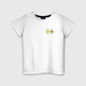 Детская футболка хлопок с принтом Авокадо. в Петрозаводске, 100% хлопок | круглый вырез горловины, полуприлегающий силуэт, длина до линии бедер | авокадо | веган | еда блогеров | мемы | минимализм | прикольные картинки | прикольные надписи | растение | смешное авокадо | фрукт
