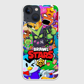 Чехол для iPhone 13 mini с принтом BRAWL STARS VIRUS 8 BIT в Петрозаводске,  |  | 8 bit | 8 бит | bibi | brawl stars | crow | el brown | leon | leon shark | max | mr.p | sally leon | shark | stars | virus | werewolf | акула | биби | вирус | ворон | леон | оборотень | пингвин