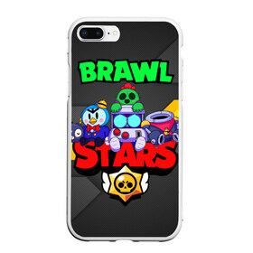 Чехол для iPhone 7Plus/8 Plus матовый с принтом BRAWL STARS 2020 в Петрозаводске, Силикон | Область печати: задняя сторона чехла, без боковых панелей | 8 | 8bit | bit | brawl | brawlstars | crow | leon | leonskin | max | mr p | sally | virus | бит | бравл | звезды | игра | космо | леон | макс | мультик | пламя | робот | старc | старз