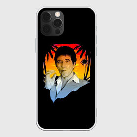 Чехол для iPhone 12 Pro Max с принтом Тони Монтана в Петрозаводске, Силикон |  | criminal | gangster | mafia | tony montana | актер | аль пачино | банда | бандит | гангстер | кино | костюм | крестный отец | криминал | лицо со шрамом | мафия | пальмы | парню | прикольная | природа | тони монтана