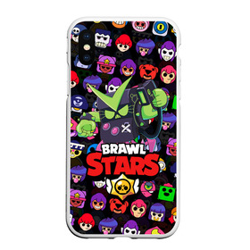 Чехол для iPhone XS Max матовый с принтом BRAWL STARS VIRUS 8-BIT в Петрозаводске, Силикон | Область печати: задняя сторона чехла, без боковых панелей | 8 bit | 8 бит | bibi | brawl stars | crow | el brown | leon | leon shark | max | mr.p | sally leon | shark | stars | virus | werewolf | акула | биби | вирус | ворон | леон | оборотень | пингвин