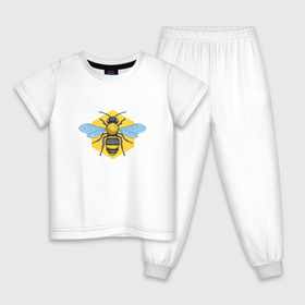 Детская пижама хлопок с принтом будь шмелее в Петрозаводске, 100% хлопок |  брюки и футболка прямого кроя, без карманов, на брюках мягкая резинка на поясе и по низу штанин
 | Тематика изображения на принте: насекомые | настроение | прикольные надписи | пчела | шмель