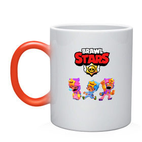 Кружка хамелеон с принтом BRAWL STARS в Петрозаводске, керамика | меняет цвет при нагревании, емкость 330 мл | Тематика изображения на принте: 8 bit | 8 бит | bibi | brawl stars | crow | el brown | leon | leon shark | max | mr.p | sally leon | shark | stars | virus | werewolf | акула | биби | вирус | ворон | леон | оборотень | пингвин