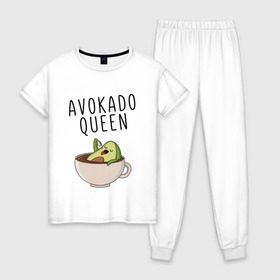 Женская пижама хлопок с принтом Авокадо в Петрозаводске, 100% хлопок | брюки и футболка прямого кроя, без карманов, на брюках мягкая резинка на поясе и по низу штанин | авокадо | веган | еда блогеров | мемы | минимализм | прикольные картинки | прикольные надписи | растение | смешное авокадо | фрукт