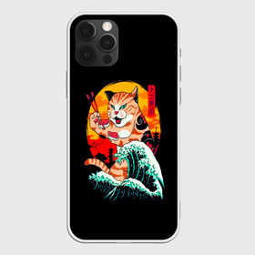 Чехол для iPhone 12 Pro Max с принтом Котейка в Петрозаводске, Силикон |  | animal | anime | art | cat | japan | meme | samurai | аниме | арт | волна | животное | закат | иероглефы | кот | кошка | мем | прикол | прикольная | природа | сакура | самурай | суши | юмор | япония