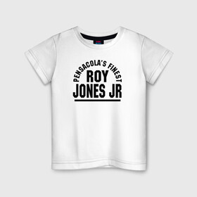 Детская футболка хлопок с принтом Roy Jones Jr. в Петрозаводске, 100% хлопок | круглый вырез горловины, полуприлегающий силуэт, длина до линии бедер | captain hook | roy jones | roy levesta jones | бокс | капитан хук | рой джонс