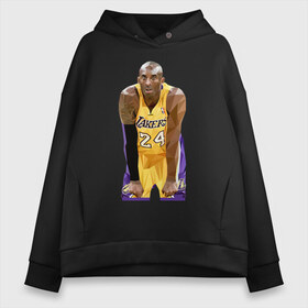 Женское худи Oversize хлопок с принтом Kobe Bryant Lakers 24 в Петрозаводске, френч-терри — 70% хлопок, 30% полиэстер. Мягкий теплый начес внутри —100% хлопок | боковые карманы, эластичные манжеты и нижняя кромка, капюшон на магнитной кнопке | Тематика изображения на принте: 24 | black | bryant | kobe | lakers | mamba | mentality | баскетбол | баскетболист | брайан | детская | детскую | женская | женскую | коба | коби | купить | мамба | менталитет | мужская | мужскую | сша | черная