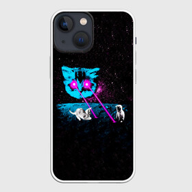 Чехол для iPhone 13 mini с принтом Кошак в Петрозаводске,  |  | animal | art | cat | meme | nasa | space | stars | арт | астрономия | вселенная | галактика | голова | грозовой кошак | животное | космос | кот | котята | кошка | мем | наса | прикольная | тренд