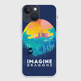 Чехол для iPhone 13 mini с принтом Imagine Dragons в Петрозаводске,  |  | alternative | believer | demons | dragons | imagines | imagining | interscope | kid | korner | radioactive | records | альтернативный рок | имеджин драгонс | инди | поп | электроник