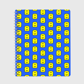 Тетрадь с принтом ROBLOX в Петрозаводске, 100% бумага | 48 листов, плотность листов — 60 г/м2, плотность картонной обложки — 250 г/м2. Листы скреплены сбоку удобной пружинной спиралью. Уголки страниц и обложки скругленные. Цвет линий — светло-серый
 | game | gamer | logo | minecraft | roblox | simulator | supreme | игра | конструктор | лого | майнкрафт | персонажи | симулятор | строительство | супреме | суприм | суприме | фигура