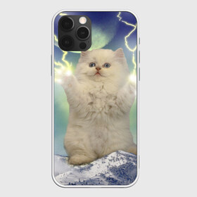 Чехол для iPhone 12 Pro Max с принтом Грозовой Котик в Петрозаводске, Силикон |  | Тематика изображения на принте: cat | cats | memes | гроза | грозовой | грозовой кошак | животные | кот | котенок | котик | котята | кошак | кошка | мем | мемы | молнии | молния | прикол | прикольные