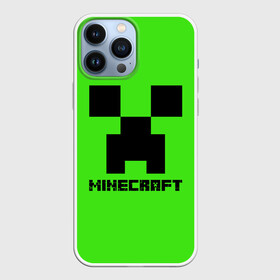 Чехол для iPhone 13 Pro Max с принтом MINECRAFT в Петрозаводске,  |  | Тематика изображения на принте: block | creeper | cube | minecraft | pixel | блок | геометрия | крафт | крипер | кубики | майнкрафт | пиксели