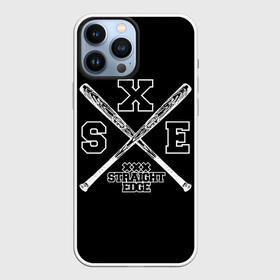 Чехол для iPhone 13 Pro Max с принтом straight edge в Петрозаводске,  |  | Тематика изображения на принте: edge | hardcore | no drugs | straight | straight edge | sxe | грань | четкая | чёткая грань