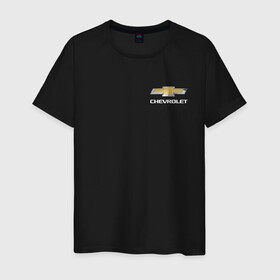 Мужская футболка хлопок с принтом Chevrolet 2010-2013 в Петрозаводске, 100% хлопок | прямой крой, круглый вырез горловины, длина до линии бедер, слегка спущенное плечо. | auto | chevrolet | авто | автомобиль | марка | машина | шевроле