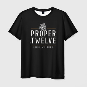 Мужская футболка 3D с принтом Conor McGregor (Proper Twelve) в Петрозаводске, 100% полиэфир | прямой крой, круглый вырез горловины, длина до линии бедер | conor | conor mcgregor | proper twelve | ufc | whiskey | виски | пропер твелв | юфс