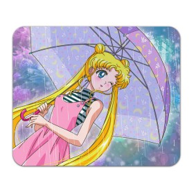 Коврик для мышки прямоугольный с принтом Sailor Moon в Петрозаводске, натуральный каучук | размер 230 х 185 мм; запечатка лицевой стороны | baby | bunny | girl | like | pink | sailormoon | usagi | вода капли | воин | волосы | глаза | девушка | дождь | зайчик | зонтик | котик | кролик | лето | луна | малышка | матроска | небо | облака | природа | радуга | розовый