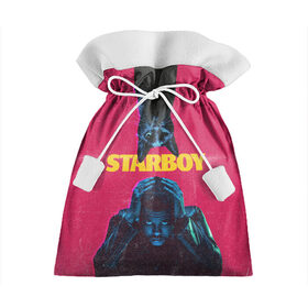 Подарочный 3D мешок с принтом STARBOY в Петрозаводске, 100% полиэстер | Размер: 29*39 см | blinding lights | heartless | starboy | the weekend | уикенд