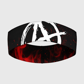 Повязка на голову 3D с принтом АНАРХИЯ | ANARCHY RED FIRE в Петрозаводске,  |  | anarchy | riot | rock | анархия | бунт | знаки | музыка | панки | рок | символ