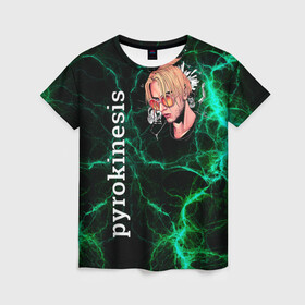 Женская футболка 3D с принтом pyrokinesis в Петрозаводске, 100% полиэфир ( синтетическое хлопкоподобное полотно) | прямой крой, круглый вырез горловины, длина до линии бедер | pyrokinesis | андрей | исполнитель | пирокинезис | российский | рэп | хип хоп