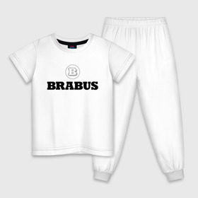 Детская пижама хлопок с принтом BRABUS в Петрозаводске, 100% хлопок |  брюки и футболка прямого кроя, без карманов, на брюках мягкая резинка на поясе и по низу штанин
 | 