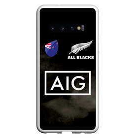 Чехол для Samsung Galaxy S10 с принтом ALL BLACKS в Петрозаводске, Силикон | Область печати: задняя сторона чехла, без боковых панелей | all blacks | new zealandd | rugby | новая зеландия | олл блэкс | регби | хака
