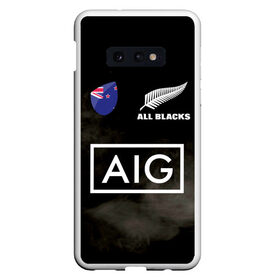 Чехол для Samsung S10E с принтом ALL BLACKS в Петрозаводске, Силикон | Область печати: задняя сторона чехла, без боковых панелей | all blacks | new zealandd | rugby | новая зеландия | олл блэкс | регби | хака