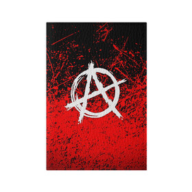 Обложка для паспорта матовая кожа с принтом АНАРХИЯ в Петрозаводске, натуральная матовая кожа | размер 19,3 х 13,7 см; прозрачные пластиковые крепления | anarchy | riot | rock | анархия | бунт | знаки | музыка | панки | рок | символ