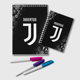 Блокнот с принтом JUVENTUS в Петрозаводске, 100% бумага | 48 листов, плотность листов — 60 г/м2, плотность картонной обложки — 250 г/м2. Листы скреплены удобной пружинной спиралью. Цвет линий — светло-серый
 | Тематика изображения на принте: cr7 | fc juventus | football | juve | juventus | ronaldo | sport | роналдо | спорт | футбол | ювентус