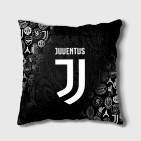 Подушка 3D с принтом JUVENTUS в Петрозаводске, наволочка – 100% полиэстер, наполнитель – холлофайбер (легкий наполнитель, не вызывает аллергию). | состоит из подушки и наволочки. Наволочка на молнии, легко снимается для стирки | cr7 | fc juventus | football | juve | juventus | ronaldo | sport | роналдо | спорт | футбол | ювентус