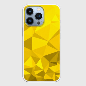 Чехол для iPhone 13 Pro с принтом YELLOW ABSTRACT в Петрозаводске,  |  | abstract | abstraction | color | fractal | geometry | paitnt | polygon | polygonal | psy | абстракция | геометрия | краски | неоновые | полигоны | психоделика | фрактал