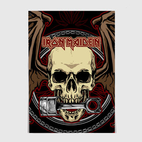 Постер с принтом Iron Maiden в Петрозаводске, 100% бумага
 | бумага, плотность 150 мг. Матовая, но за счет высокого коэффициента гладкости имеет небольшой блеск и дает на свету блики, но в отличии от глянцевой бумаги не покрыта лаком | 80s | hardrock | heavy | iron | maiden | metal | pop | steve harris | the final frontier | uk | айрон | группа | железная дева | метал | мэйден | хеви