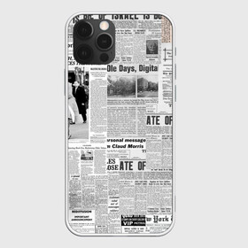 Чехол для iPhone 12 Pro с принтом Газета Newspaper в Петрозаводске, силикон | область печати: задняя сторона чехла, без боковых панелей | Тематика изображения на принте: america | americans | chicago | new york times | newspaper | newspapers | tribune | wahintgon post | американские | газета | газетная | газеты | из газет | модная | модный | сша | трибьют