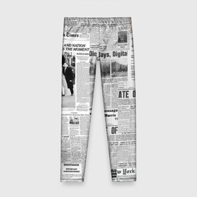 Детские леггинсы 3D с принтом Газета Newspaper в Петрозаводске, полиэстер 85%, спандекс 15% | эластичный пояс, зауженный крой | america | americans | chicago | new york times | newspaper | newspapers | tribune | wahintgon post | американские | газета | газетная | газеты | из газет | модная | модный | сша | трибьют