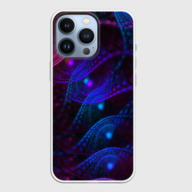 Чехол для iPhone 13 Pro с принтом NEON FRACTAL в Петрозаводске,  |  | abstract | abstraction | color | fractal | geometry | paitnt | polygon | polygonal | psy | абстракция | геометрия | краски | неоновые | полигоны | психоделика | фрактал