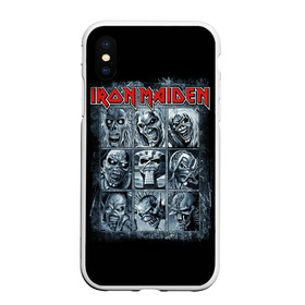 Чехол для iPhone XS Max матовый с принтом Iron Maiden в Петрозаводске, Силикон | Область печати: задняя сторона чехла, без боковых панелей | 80s | hardrock | heavy | iron | maiden | metal | pop | steve harris | the final frontier | uk | айрон | группа | железная дева | метал | мэйден | хеви