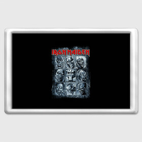 Магнит 45*70 с принтом Iron Maiden в Петрозаводске, Пластик | Размер: 78*52 мм; Размер печати: 70*45 | Тематика изображения на принте: 80s | hardrock | heavy | iron | maiden | metal | pop | steve harris | the final frontier | uk | айрон | группа | железная дева | метал | мэйден | хеви