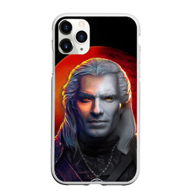 Чехол для iPhone 11 Pro Max матовый с принтом HALF WITCHER в Петрозаводске, Силикон |  | Тематика изображения на принте: gerald | geralt | henry cavill | netflix | the witcher | wild hunt | witcher | wolf | ведьмак | ведьмак сериал | волк | генри кавилл | геральд | дикая охота | нетфликс | нэтфликс