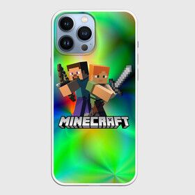 Чехол для iPhone 13 Pro Max с принтом MINECRAFT в Петрозаводске,  |  | Тематика изображения на принте: block | creeper | cube | minecraft | pixel | блок | геометрия | крафт | крипер | кубики | майнкрафт | пиксели